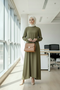 PrettyWoman Pleated Sleeve Dress