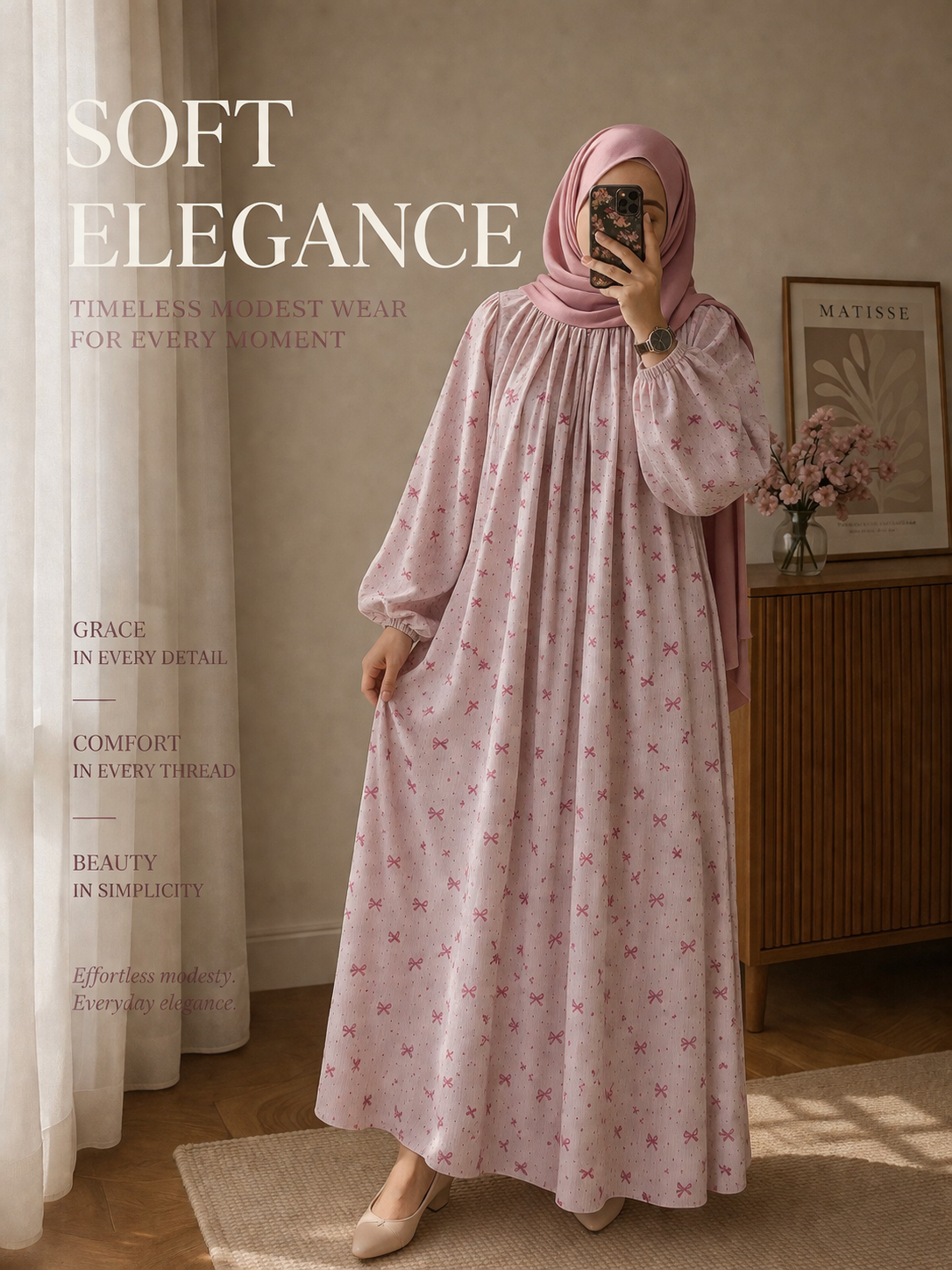 Safiyyah Ribbon Abaya - RSlabel