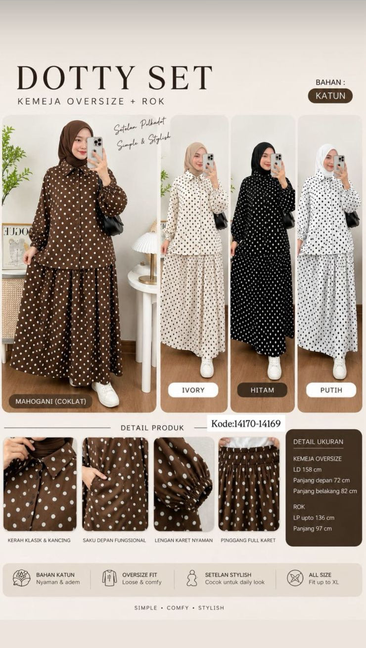 Dotty C Skirt Set