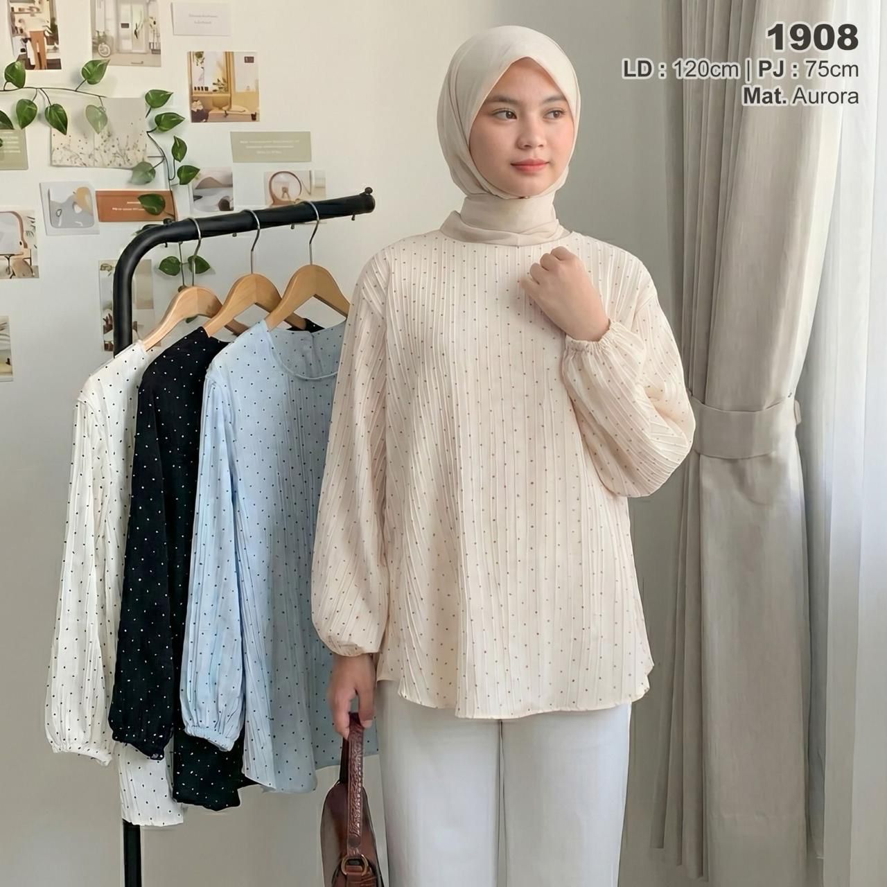 Polka Blouse - Mini Dots