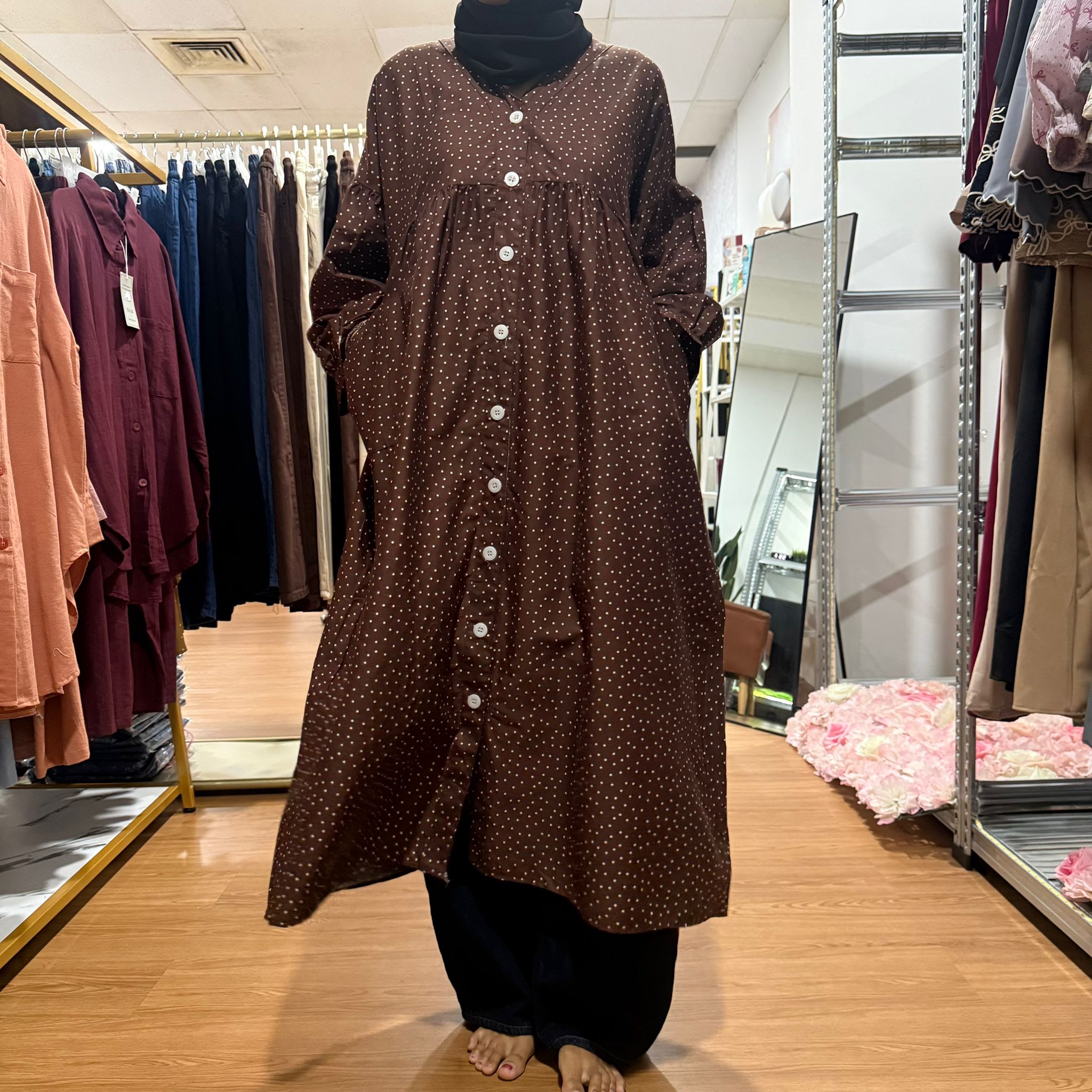 Kelly Long Tunic - Dotty