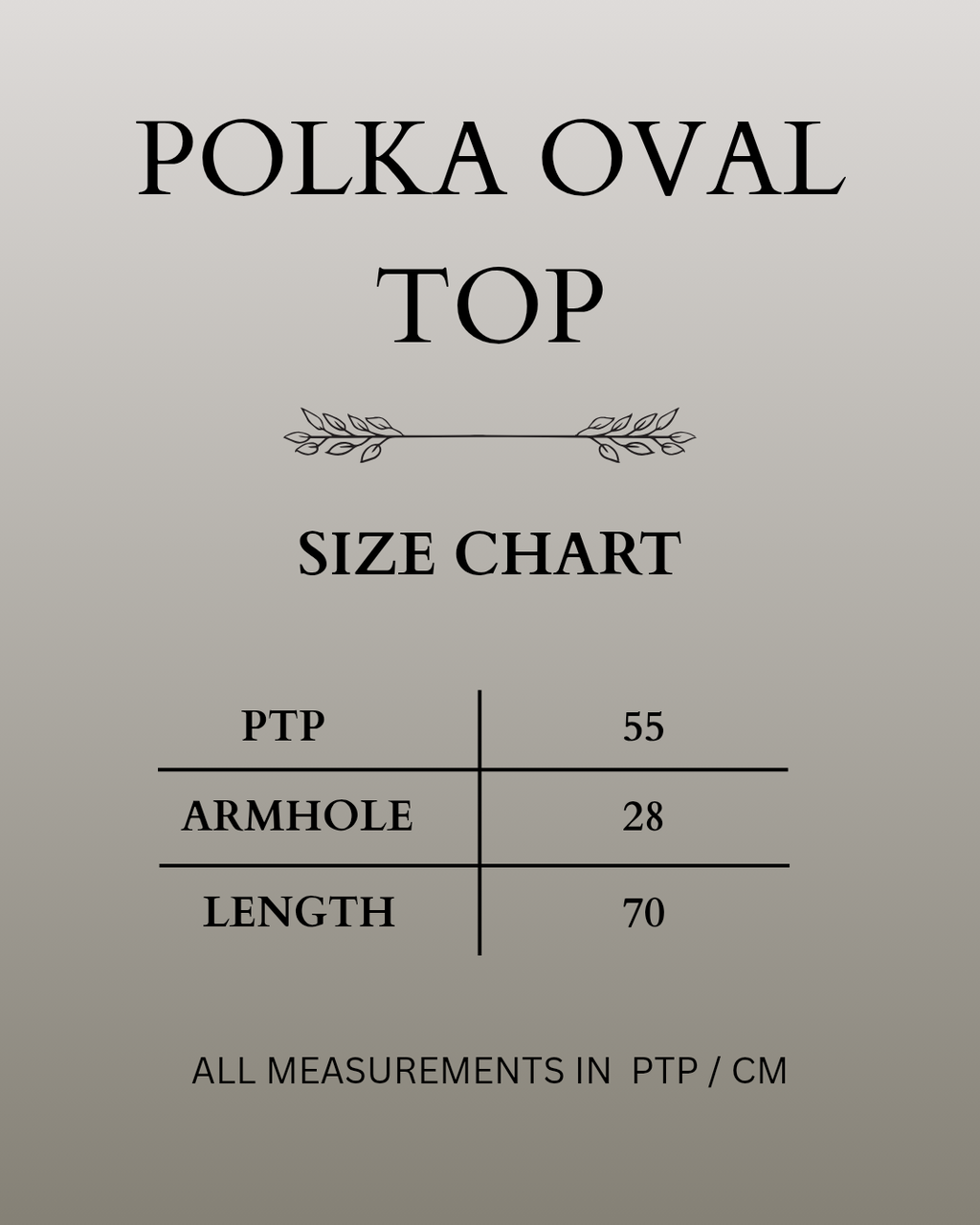Polka Oval Top