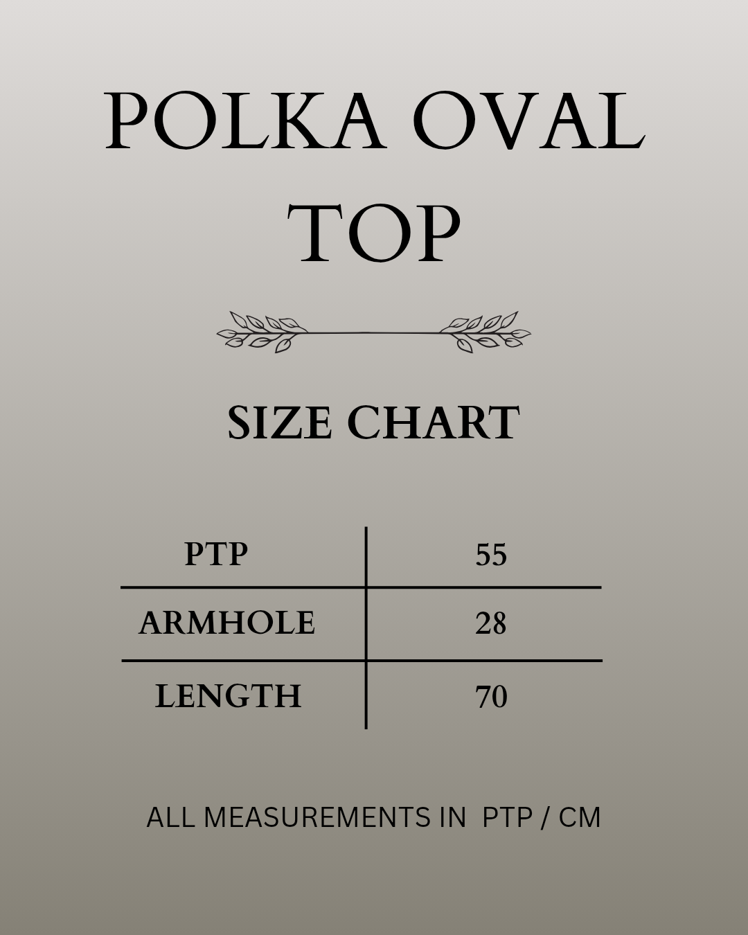 Polka Oval Top