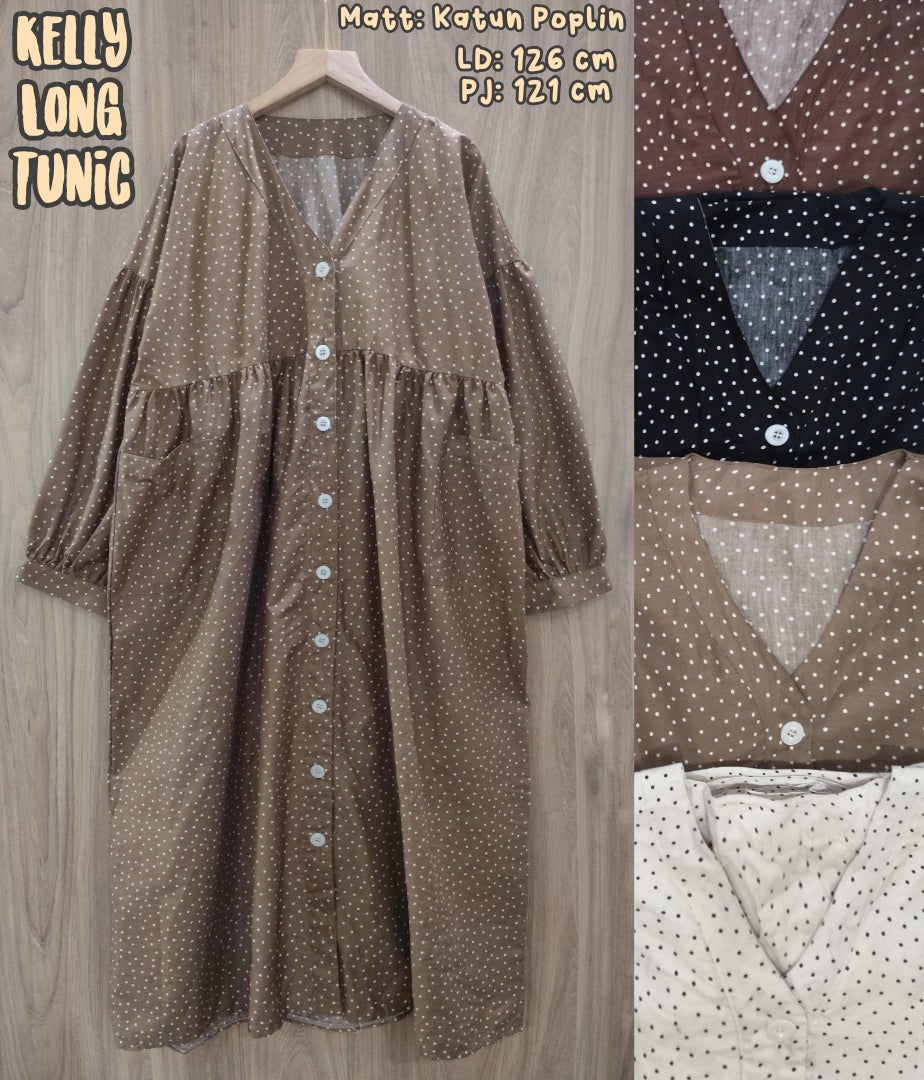 Kelly Long Tunic - Dotty