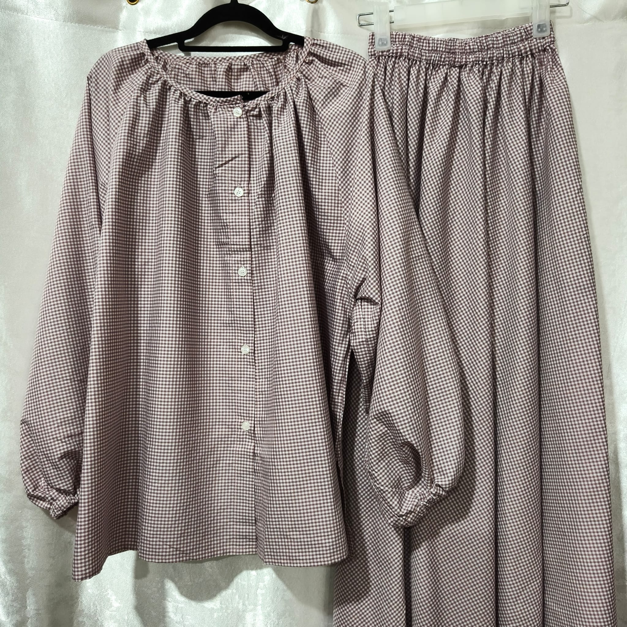 Sophie Gingham Skirt Set