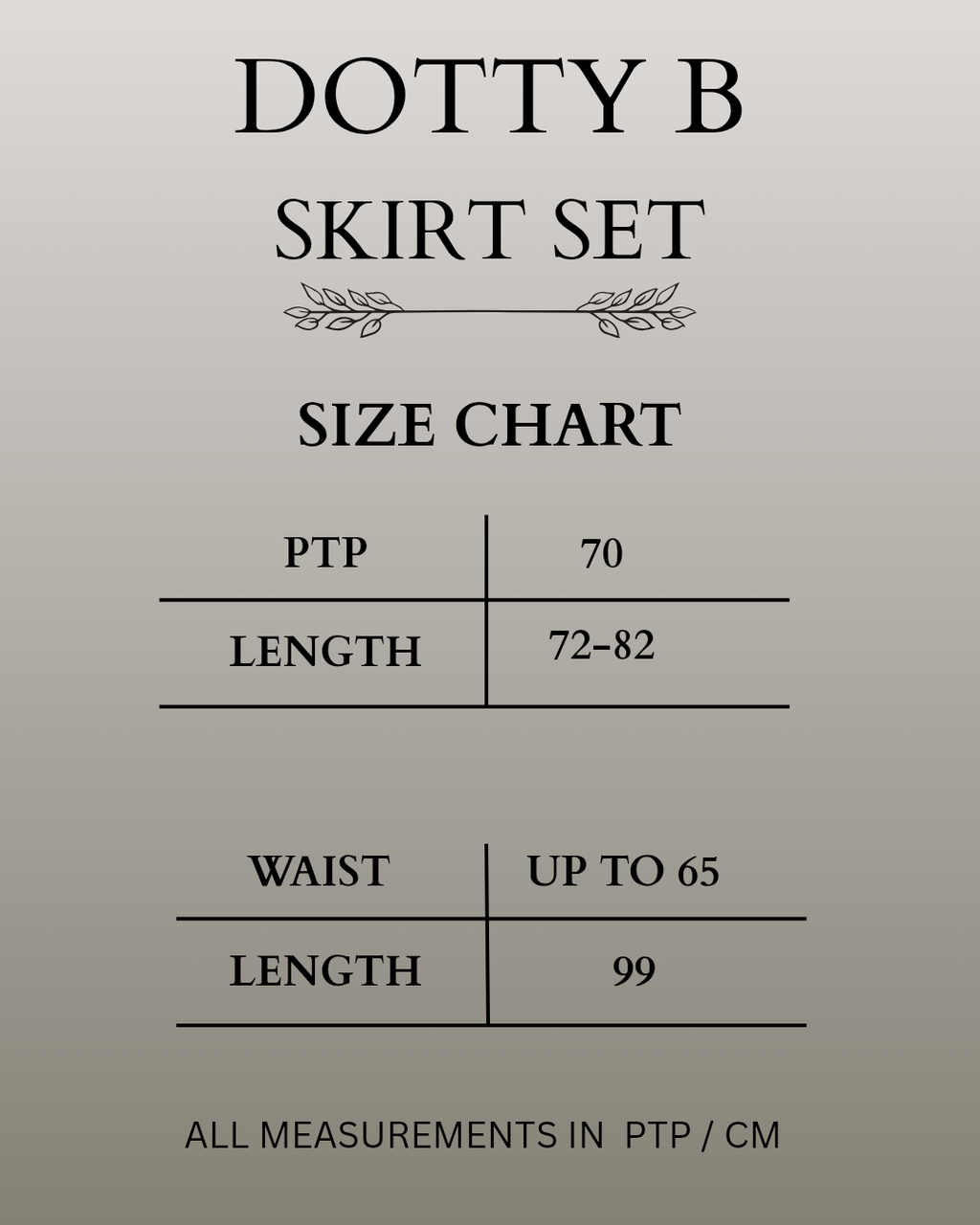 Dotty B Skirt Set