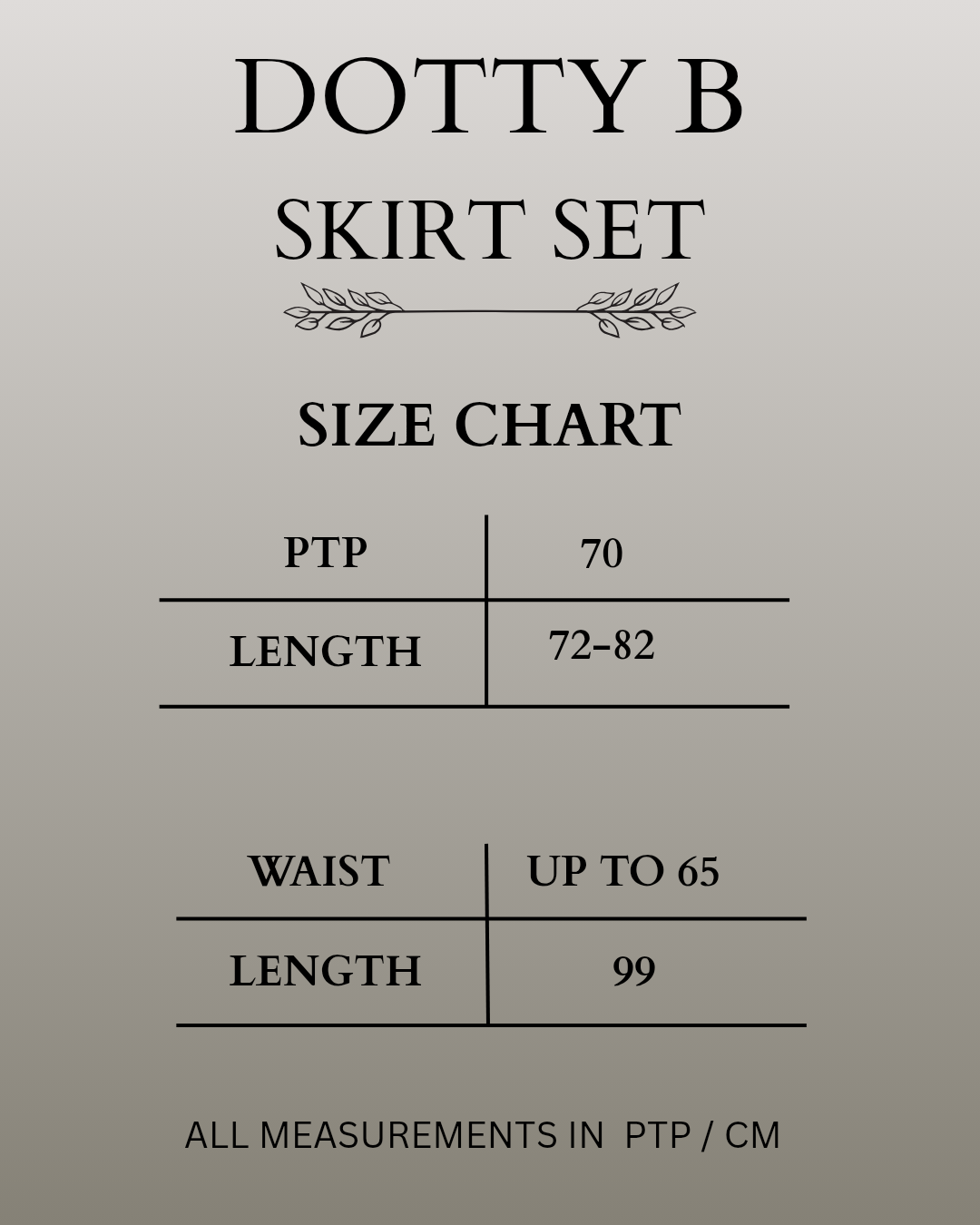 Dotty B Skirt Set