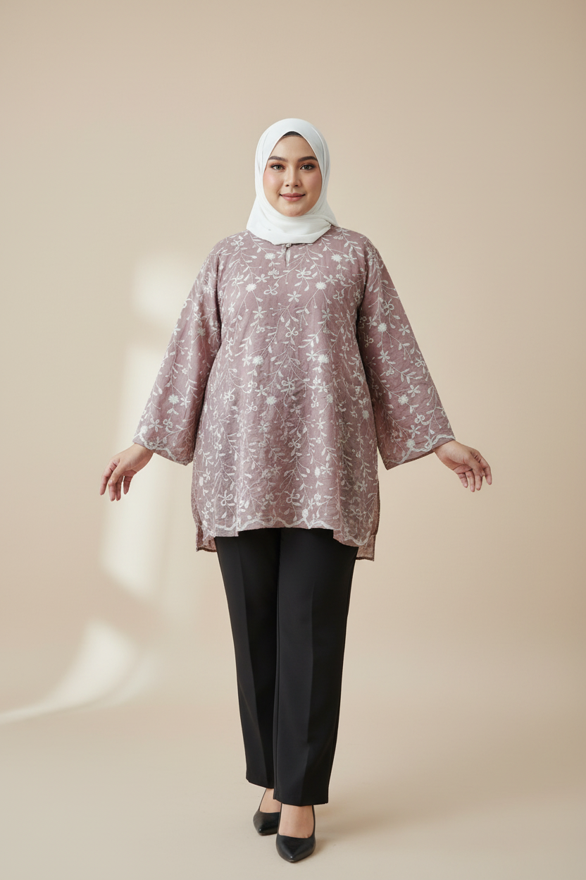 KALSOM EMBROIDERY TUNIC