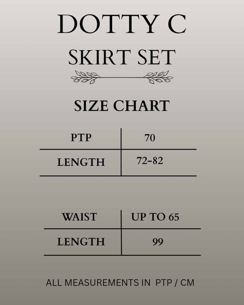Dotty C Skirt Set