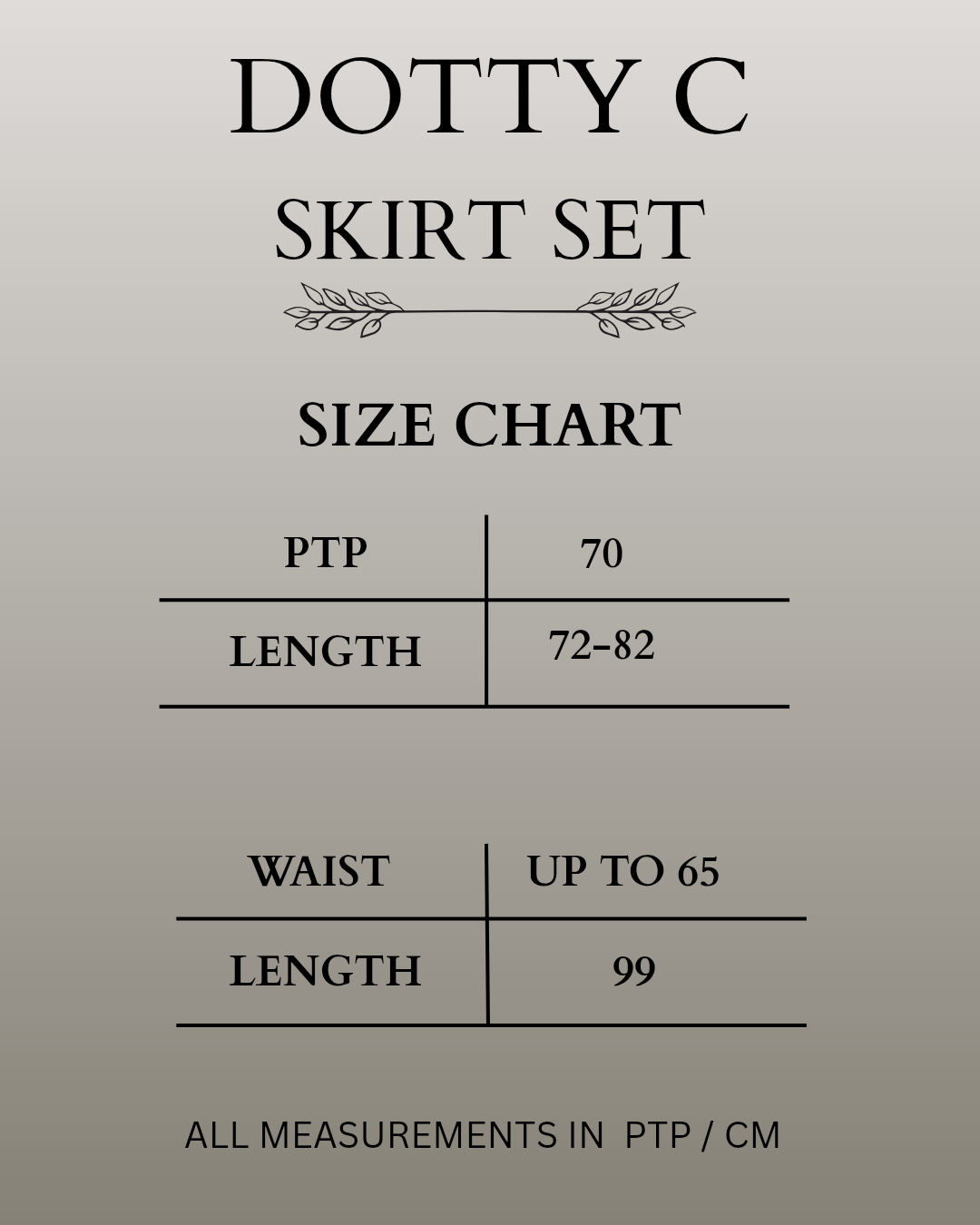 Dotty C Skirt Set