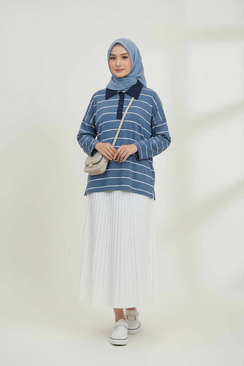 DEDU STRIPE TOP (OVERSIZE)