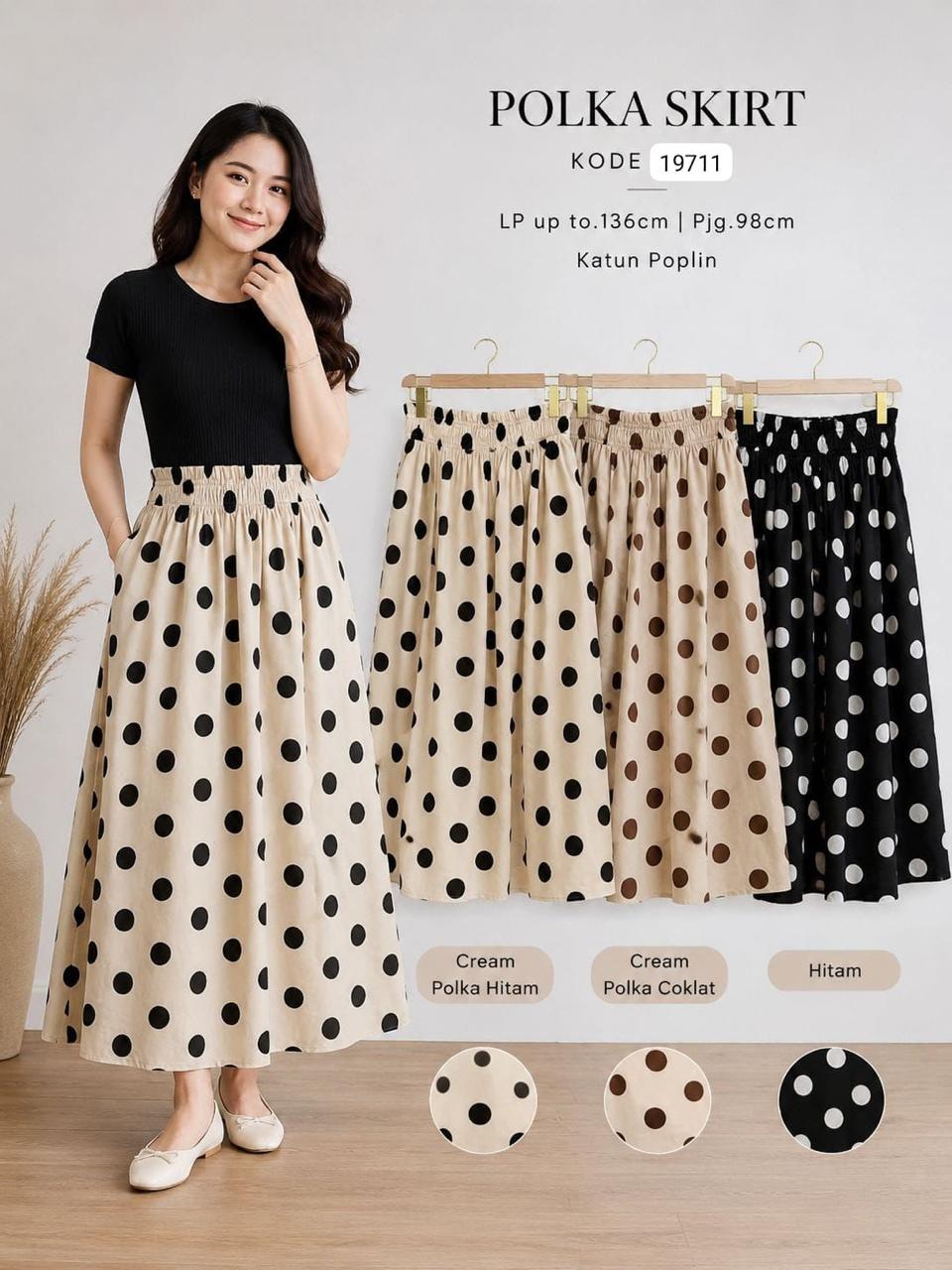 Uni Skirt - Polka